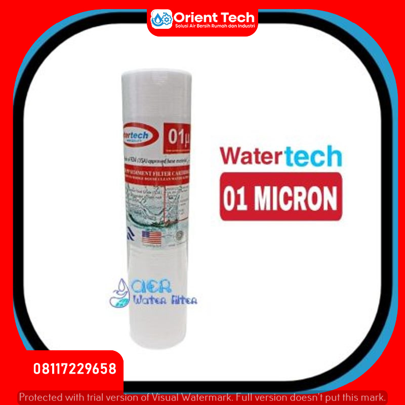 Jual Cartridge Filter Air - Sediment - Spun 10 inch 01 micron - Watertech
