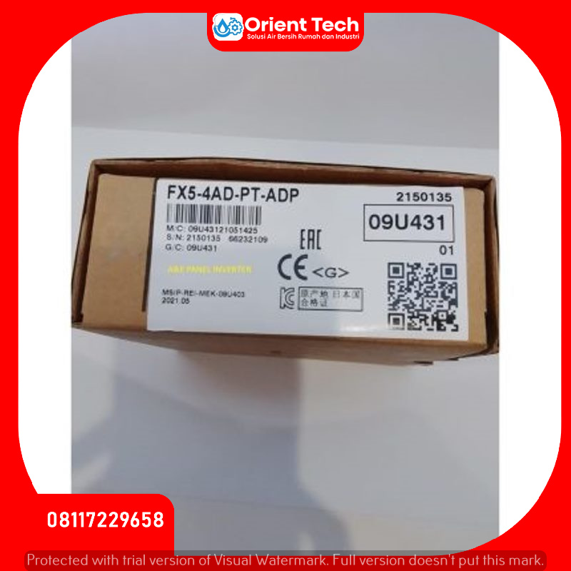 Jual FX5-4AD-PT-ADP PLC MITSUBISHI FX5U FX5 4AD PT ADP FX54ADPTADP