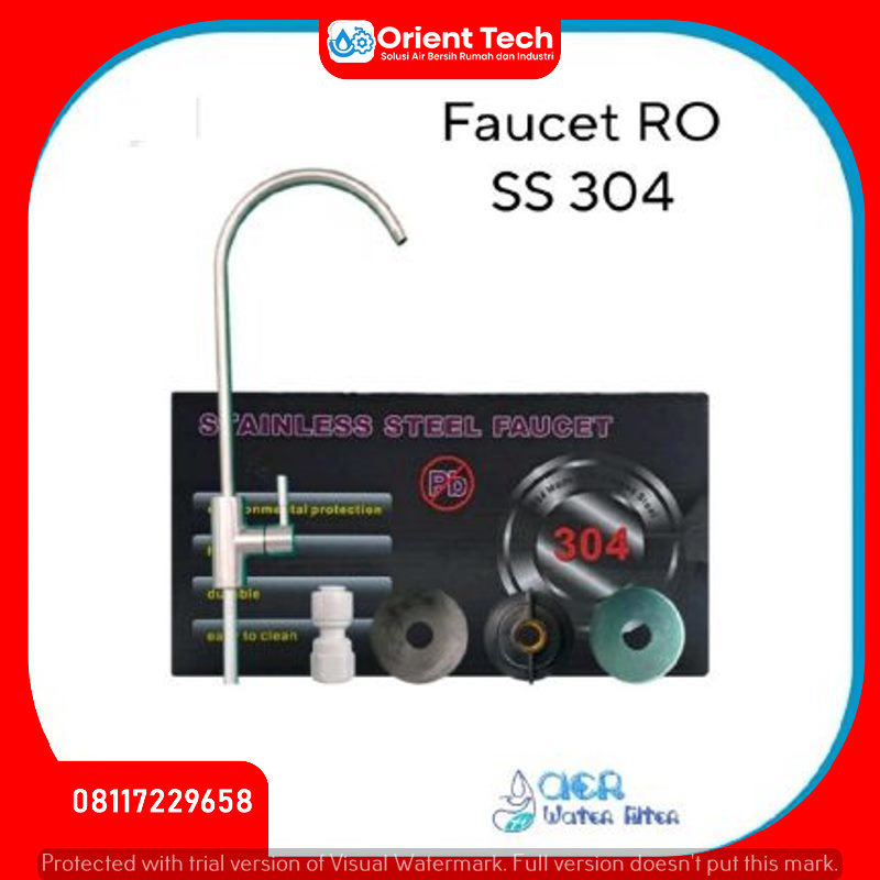 Jual Faucet RO Stainless Steel 304