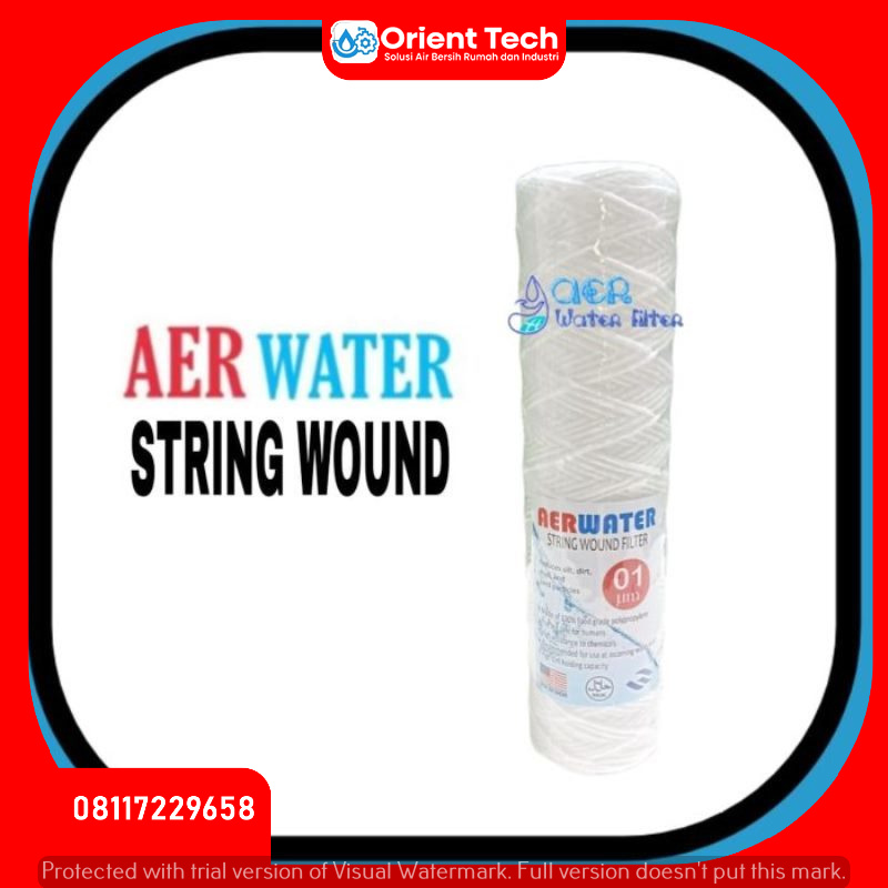 Jual Filter Benang 10 Inch String Wound Sediment Filter Air Benang 10 ...