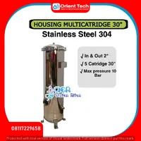 Jual Housing Filter Stainless Steel Multicatridge 30 Inch (Isi 5 Katrid)