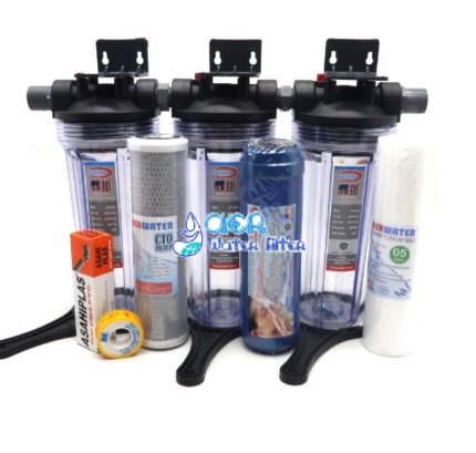 Jual Paket Filter Air Ekonomis 3 Housing Clear