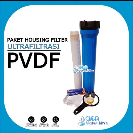 Jual Paket Filter Air Housing Filter 20 Inch + Katrid PVDF Ultrafiltrasi 20 Inch