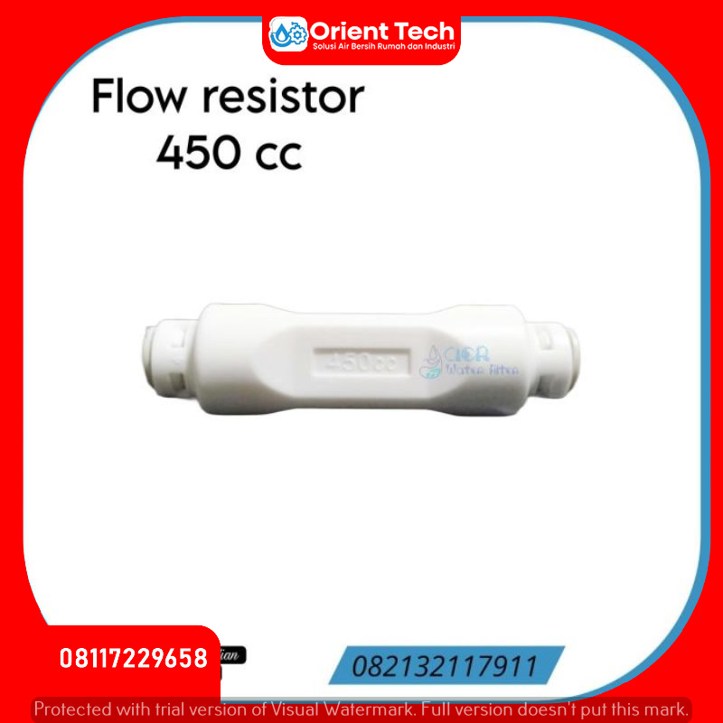 Pvc Flow Restrictor Jual Flow Restrictor / Flow Reject RO 450 CC - orientaltechnaco