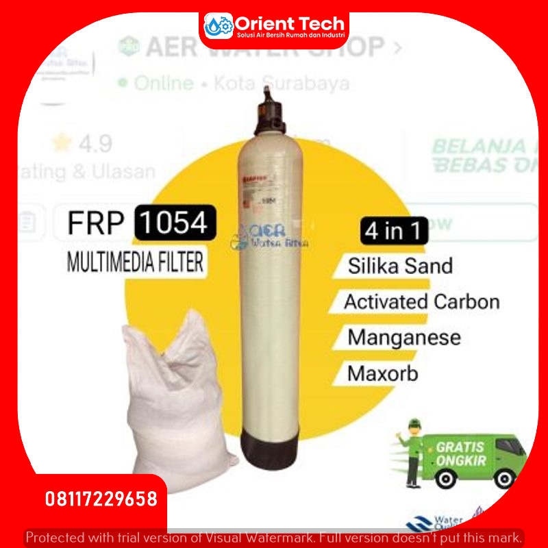 Jual Paket Tabung FRP 1054 Nanotec + Multimedia FIlter