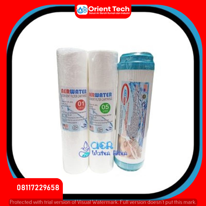 Jual Refill Paket Catridge Filter Air 4 untuk Air PDAM