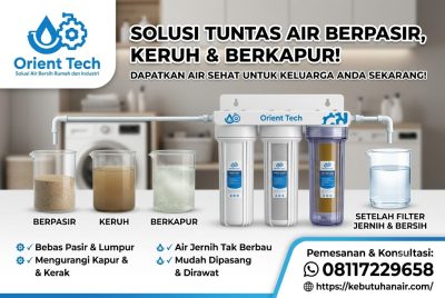 Jual Paket Filter Air Berpasir, Keruh & Berkapur