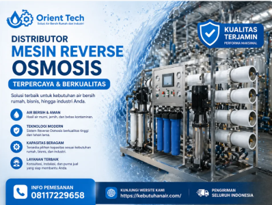 Distributor Mesin Reverse Osmosis Terpercaya