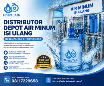 Distributor Depot Air Minum isi Ulang Berkualitas Terpercaya
