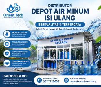 Distributor Depot Air Minum isi Ulang Berkualitas Terpercaya