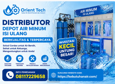 Distributor Depot Air Minum isi Ulang Berkualitas Terpercaya