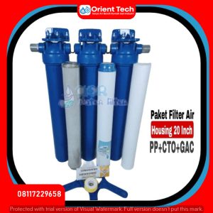 Jual Paket Filter air PDAM Housing 20 inch – PP+GAC+CTO