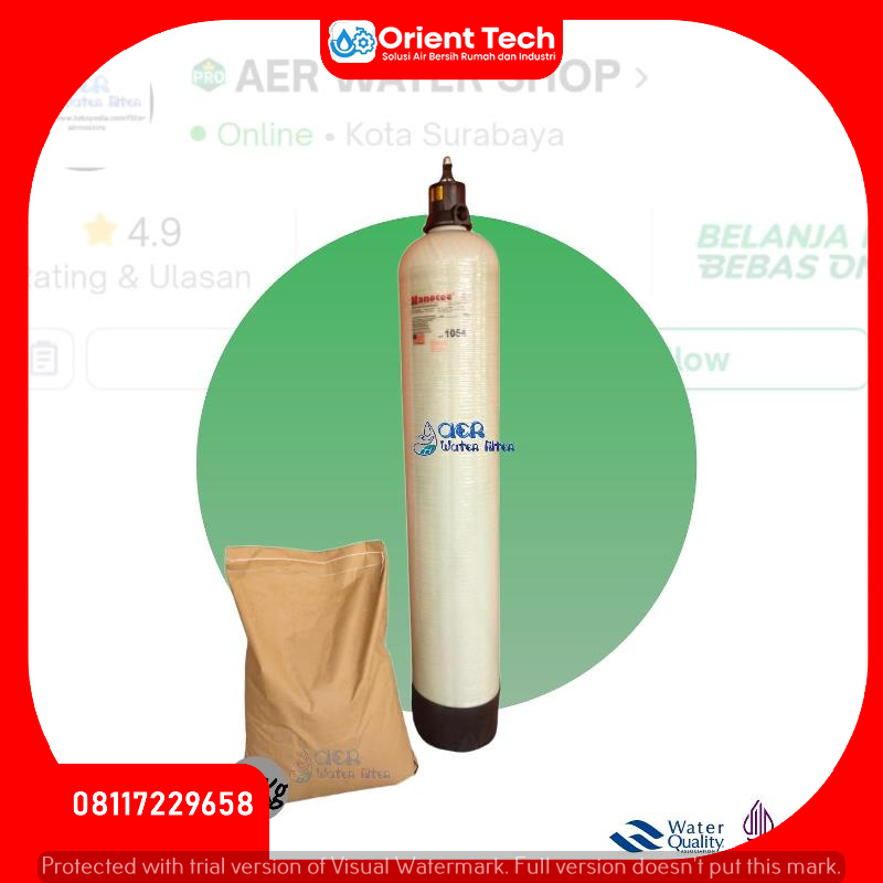 Jual Paket Tabung FRP 1054 Nanotec + Karbon Aktif