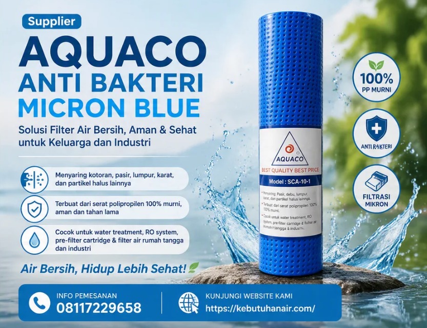 Supplier Aquaco Anti Bakteri Micron Blue
