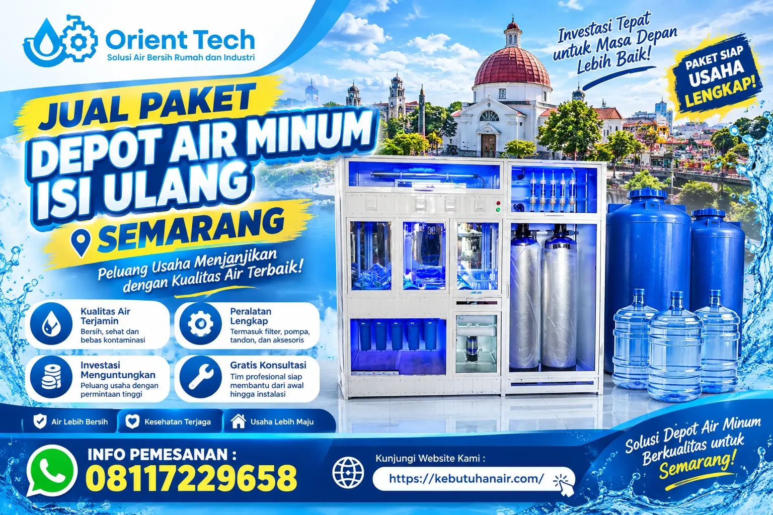 Jual Paket Depot Air Minum Isi Ulang Semarang