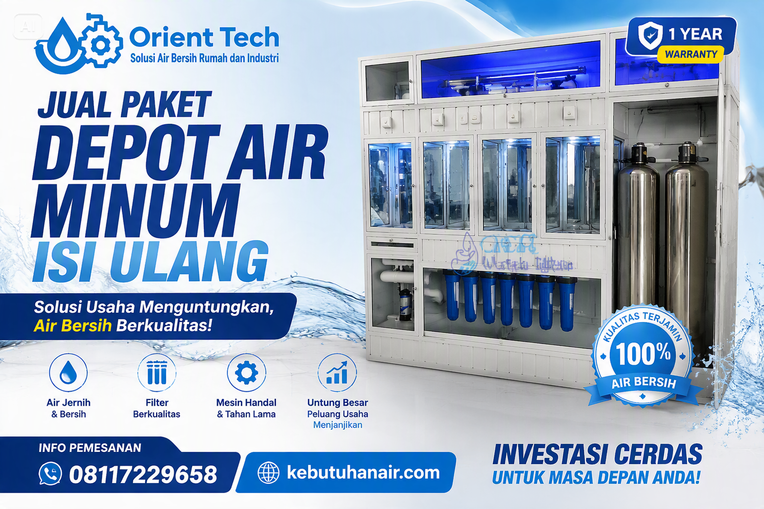 Jual Paket Depot Air Minum Isi Ulang
