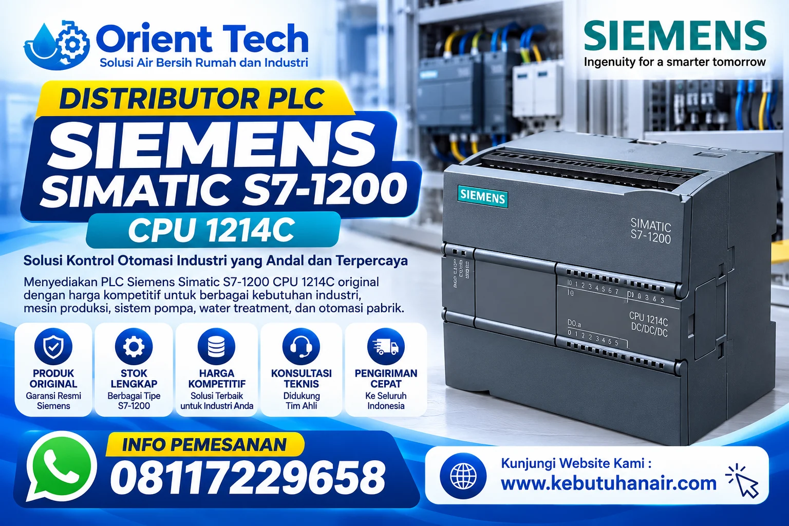Distributor PLC Siemens Simatic S7-1200 CPU 1214C